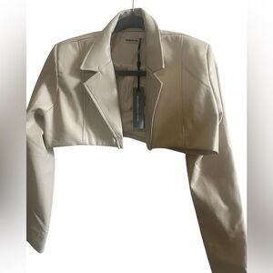 Maniere De Voir Super Cropped jacket size 4 NWT